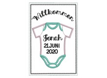 ITH - Postkarte "Willkommen" - inkl. Individualisierung Name & Datum